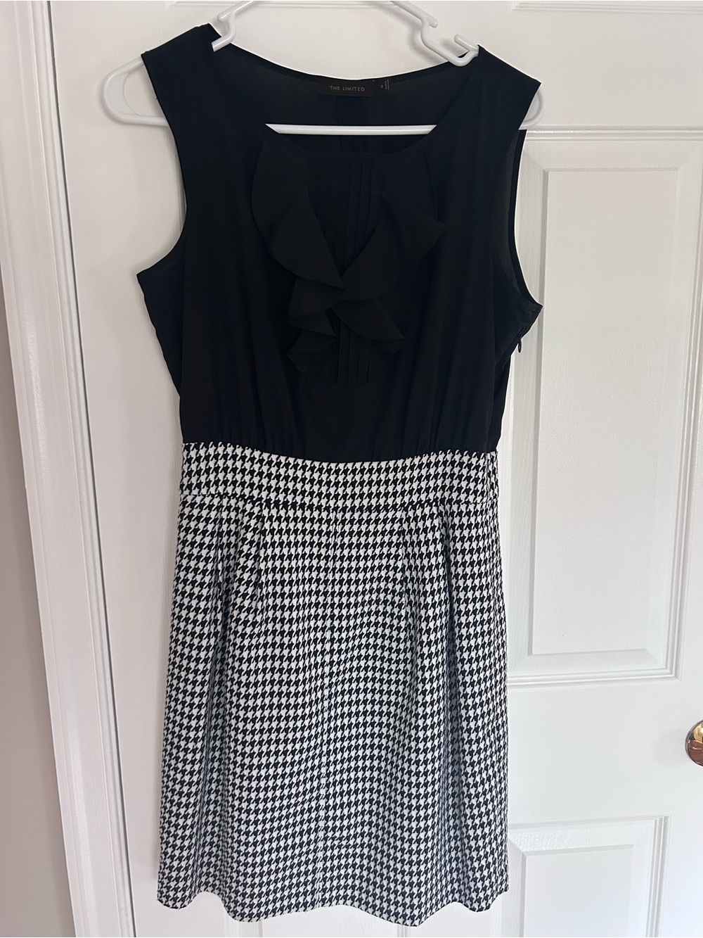 The Limited Black & White Houndstooth Sheath Dress